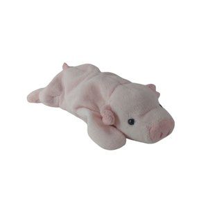 Ty Beanie Baby Squealer Pink Pig Plush 8" Stuffed Animal 1993
